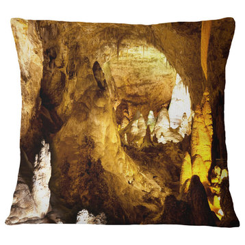 Carlsbad Caverns National Park Landscape Printed Throw Pillow, 18"x18"