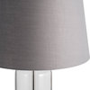 Glass, 26" Clear Table Lamp, Smoke
