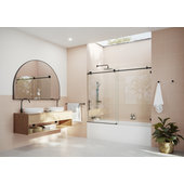 Milano Portland - Frameless Sliding Door Shower Enclosure - Choice of Sizes  and Side Panel