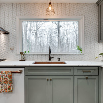 Fairfax Station, VA Transitional Grey Kitchen Remodel