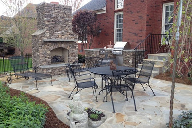 Stone patio photo in Nashville