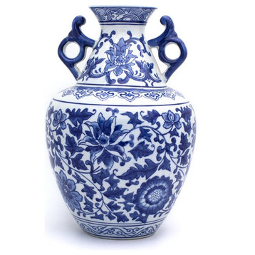 Claybarn Blue Garden Handled Vase