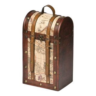 Chateau 2 Bottle Old World Wooden Wine Box by Twine 