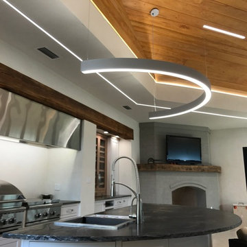 Lighting Design and Install of Outdoor Kitchen/Living Space
