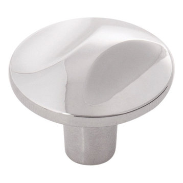 Crest Knob, 1.25" Diameter, Chrome