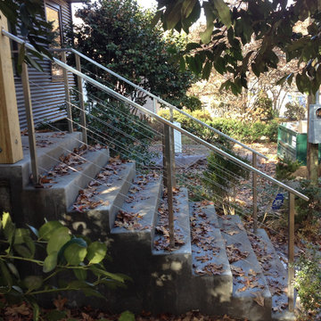 Stainless Steel Cable Railing - Rectangle Top Tube (Exterior)