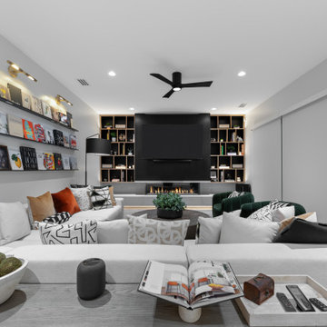 Innovative Design: Custom Entertainment & Fireplace Feature