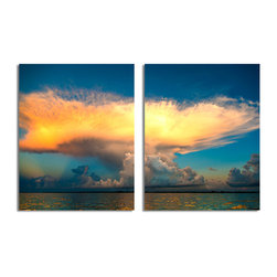 Ready2HangArt - Ready2hangart Bruce Bain 'Golden Cloud' Canvas Wall Art - Prints And Posters
