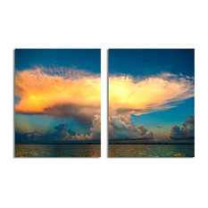 Ready2hangart Bruce Bain 'Golden Cloud' Canvas Wall Art 2-Panels