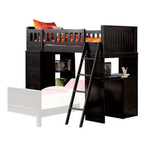 acme willoughby white loft bed