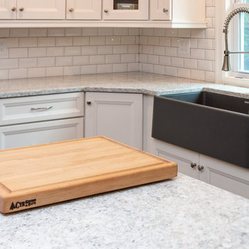 Transitional Chantilly & Graphite Kitchen Remodel w/ Everest Quartz Counter top
