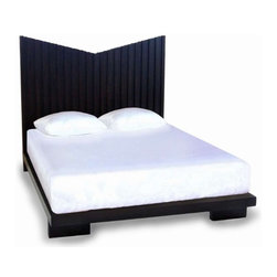 Eclectic Reclaimed Wood Platform Bed - Furniture