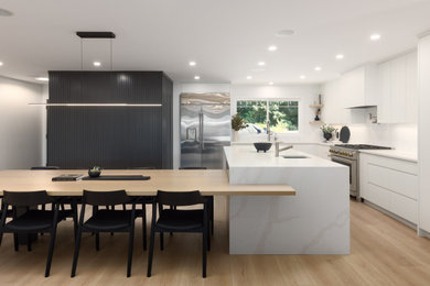 Example of a trendy kitchen design in Vancouver