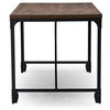 Vintage-Style Greyson Industrial Home Office Wood Desk, Antique-Style Bronze