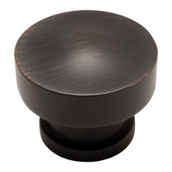 Cosmas - Cosmas 704ORB Oil Rubbed Bronze Round Cabinet Knob, 1-1/4" Diameter, Set of 5 - Cabinet And Drawer Knobs
