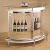 Coaster Contemporary Bar Unit With Acrylic Front, Clear