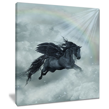 "Pegasus in the Heaven" Animal Art Canvas Print, 30"x40"