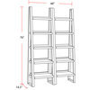 Parker House Tempe Pair of Etagere Bookcases, Grey Stone