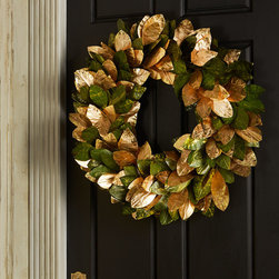 Magnolia Leaf 28" Wreath - Wreaths And Garlands