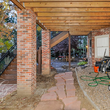 Englewood Pergola Deck with Split Stair Design