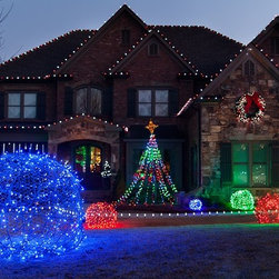 LED Light Balls - Unique Outdoor Holiday Decor - Holiday Lighting