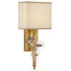 Rogue Decor 612260 Engeared 1 Light 16" Tall Wall Sconce - Antiqued Gold Leaf