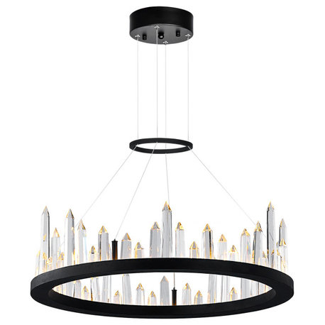 Juliette LED Chandelier With Black Finish