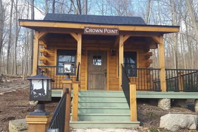 Inspiration for a rustic exterior home remodel in New York