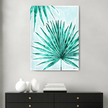 'Fan Frond' Wrapped Canvas Wall Art