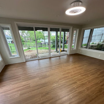Walkout Four Seasons Room | Lower-Level Living Space Addition in Lake Waukomis