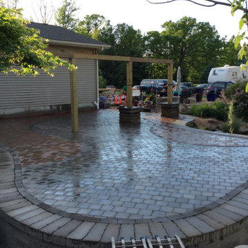 Reclaimed Brick Paver Patio Installation