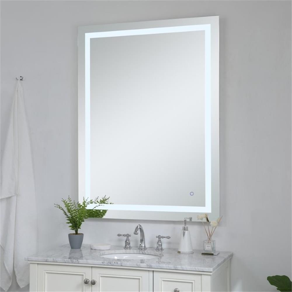 Elegant Decor Helios 40" x 24" Hardwired LED Bathroom Mirror with Touch ...