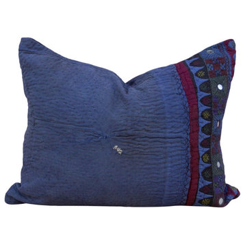 Antique Indigo Grain Sack Pillow