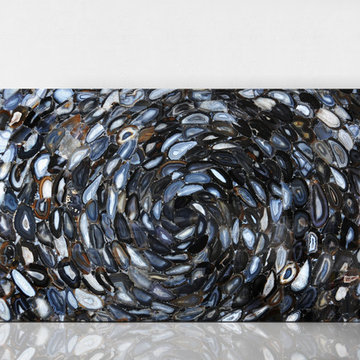 Agate Galaxy with Glitter