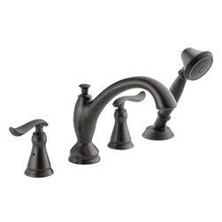 Delta Linden&trade; Roman Tub With Hand Shower Trim - Tub And Shower Faucet Sets