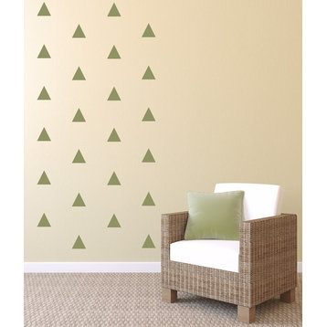 Triangles Pattern Wall Decal, 2", Lime