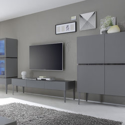 Modern Italian Wall Unit Rex 01 by LC Mobili - $4,075.00 - Entertainment Centers And Tv Stands
