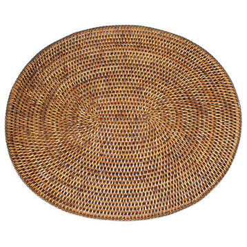 Rattan Oval Placemats, Set of 4