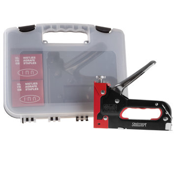 3-Way Staple Gun for Fabrics, Wood, Crafts, Construction, and Bulletin Boards