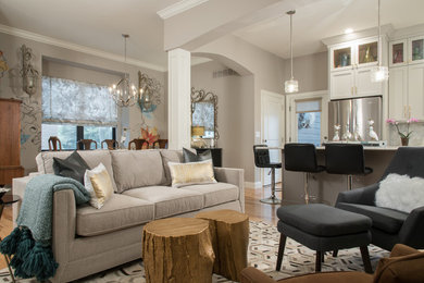 Transitional living room photo in Other