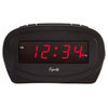 Equity® 30228 0.6" Red LED Alarm Clock with Black Case