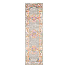 Passion Boho Area Rug, Gray, 2'2"x7'6" Runner