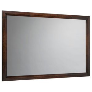 Ronbow Transitional Solid Wood Framed, 60 X 32 Framed Bathroom Mirror