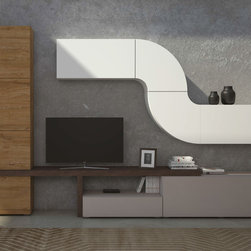 Italian Wall Unit Velvet 108 by Artigian Mobili - $3,965.00 - Entertainment Centers And Tv Stands