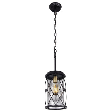 Harlequin One Light Pendant, Warm Bronze/Gold