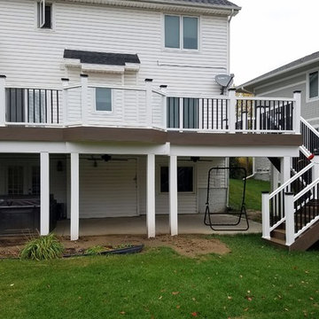 Timbertech White Accent Deck with Glass and Ceiling