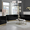 Bellini Velvet Upholstered Sofa, Black