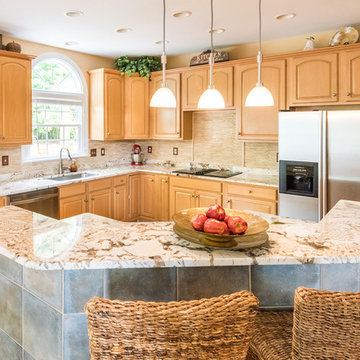 Copenhagen Granite Kitchen Countertops and Island
