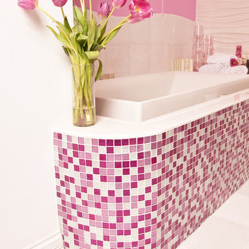 Pink Glitter Bathroom