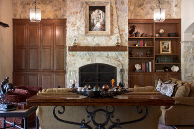 Inspiration for a timeless family room remodel in San Diego